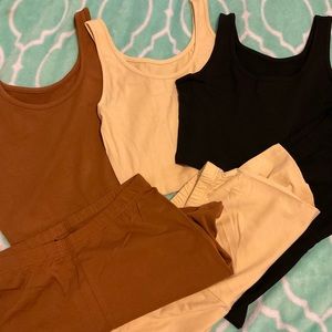 3 TOP AND SHORT SETS *SOLD TOGETHER*